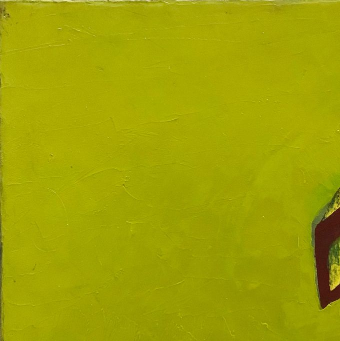 Uden Titel, 2021, olie på lærred, 50 x 50 cm. - Pris: 9.600 kr.